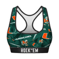 Miami Hurricanes - Logo All-Over Women's Sports Bra
