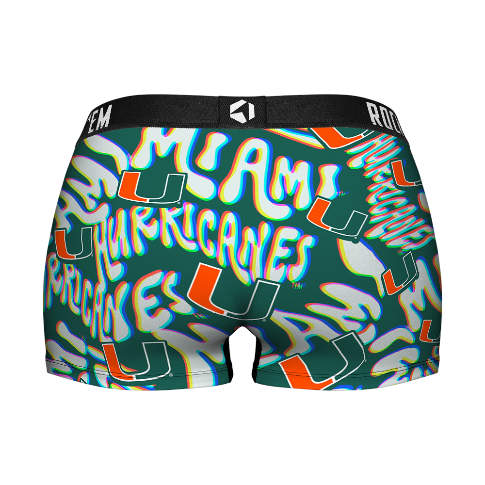 Miami Hurricanes - Twisted Wordmark Women's Boy Shorts