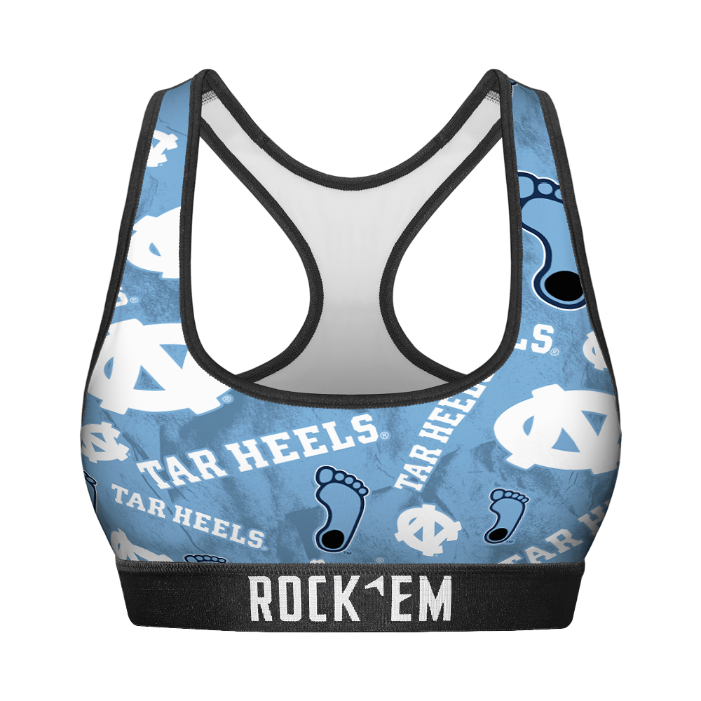 North Carolina Tar Heels - Logo All-Over Women's Sports Bra
