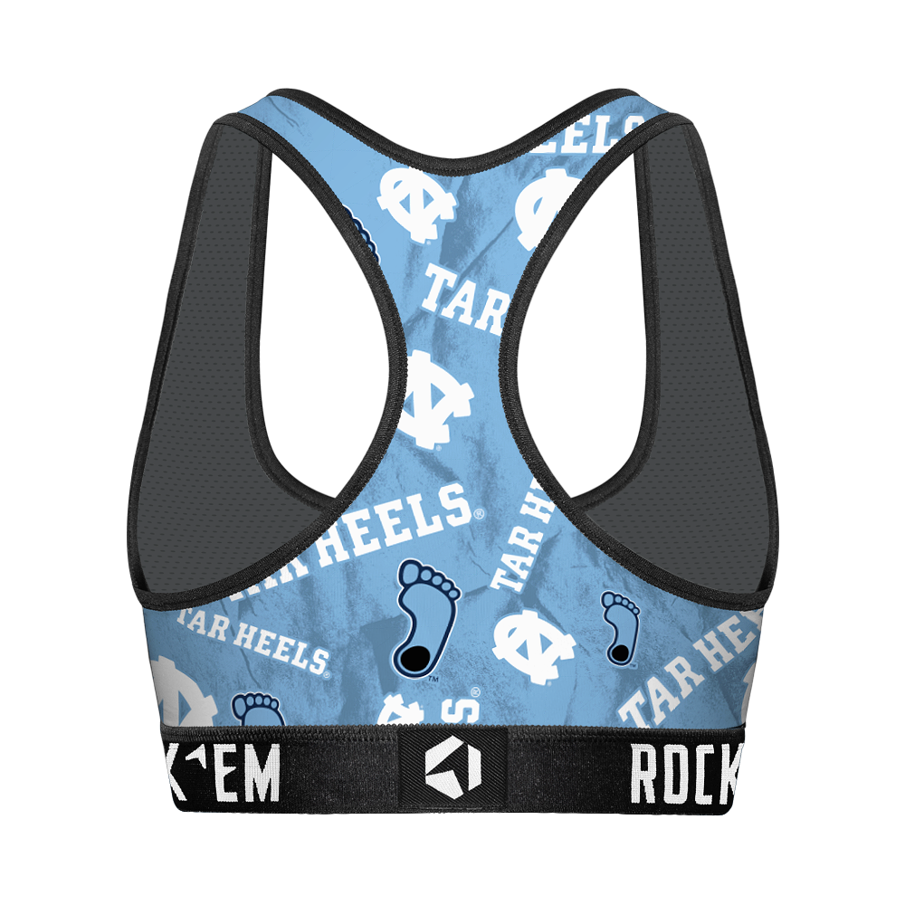 North Carolina Tar Heels - Logo All-Over Women's Sports Bra