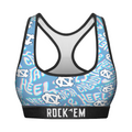 North Carolina Tar Heels - Twisted Wordmark Women's Sports Bra