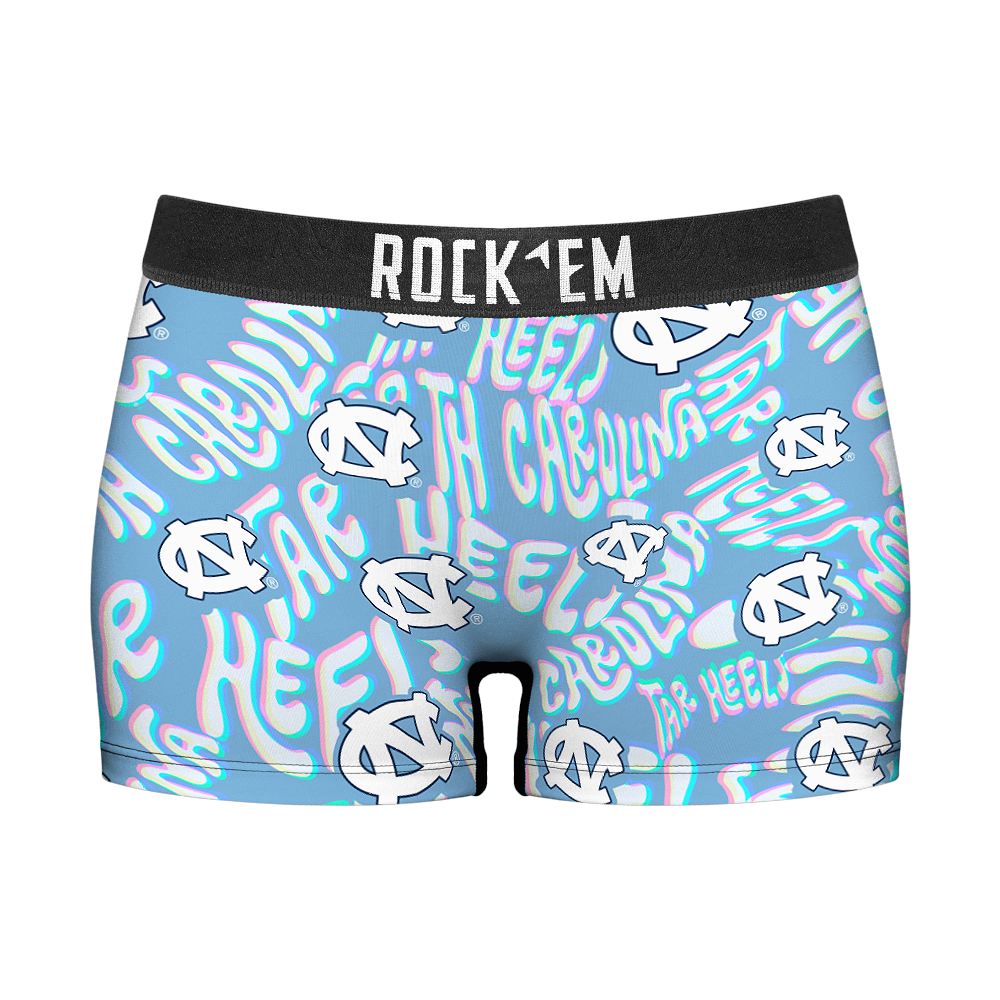 North Carolina Tar Heels - Twisted Wordmark Women's Boy Shorts