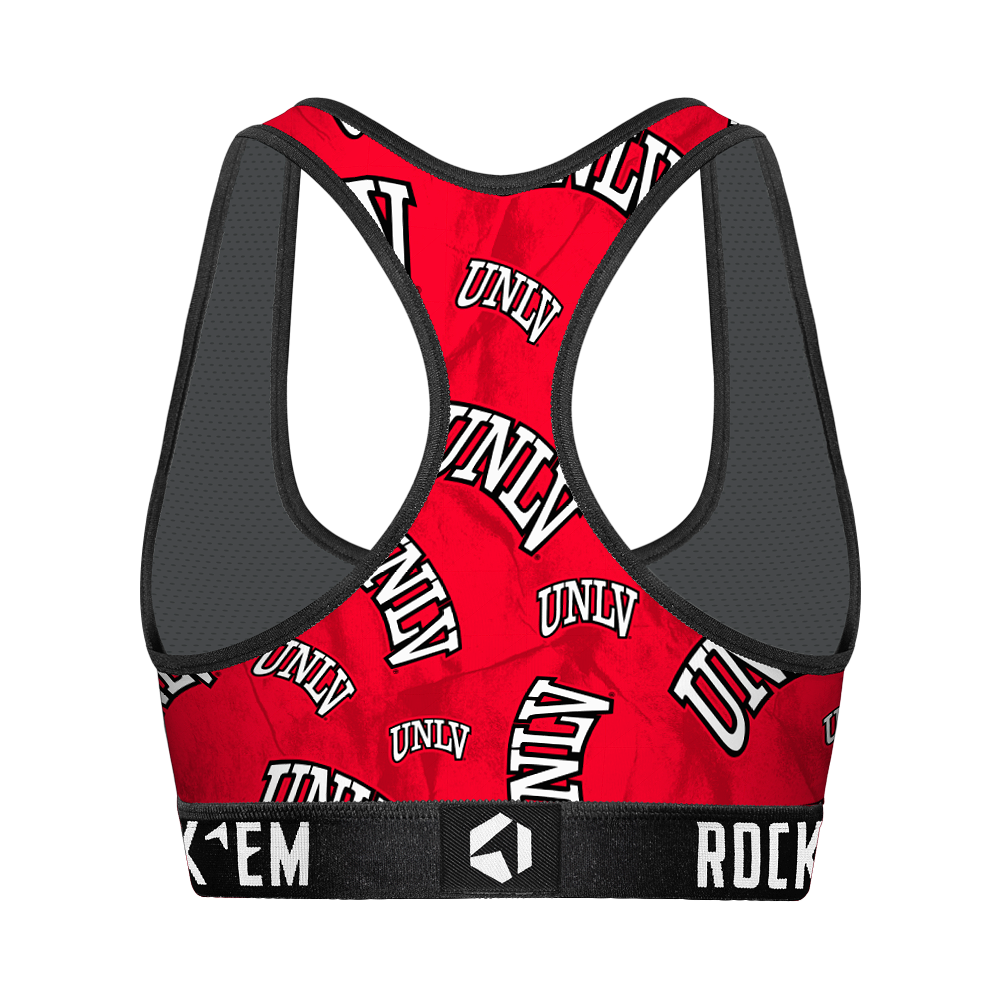 UNLV Rebels - Logo All-Over Women's Sports Bra