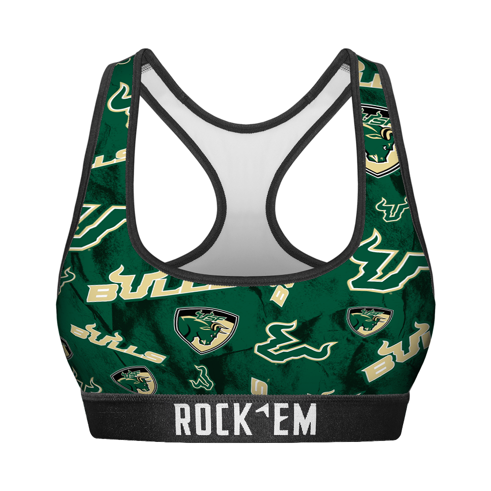 USF Bulls - Logo All-Over Women's Sports Bra
