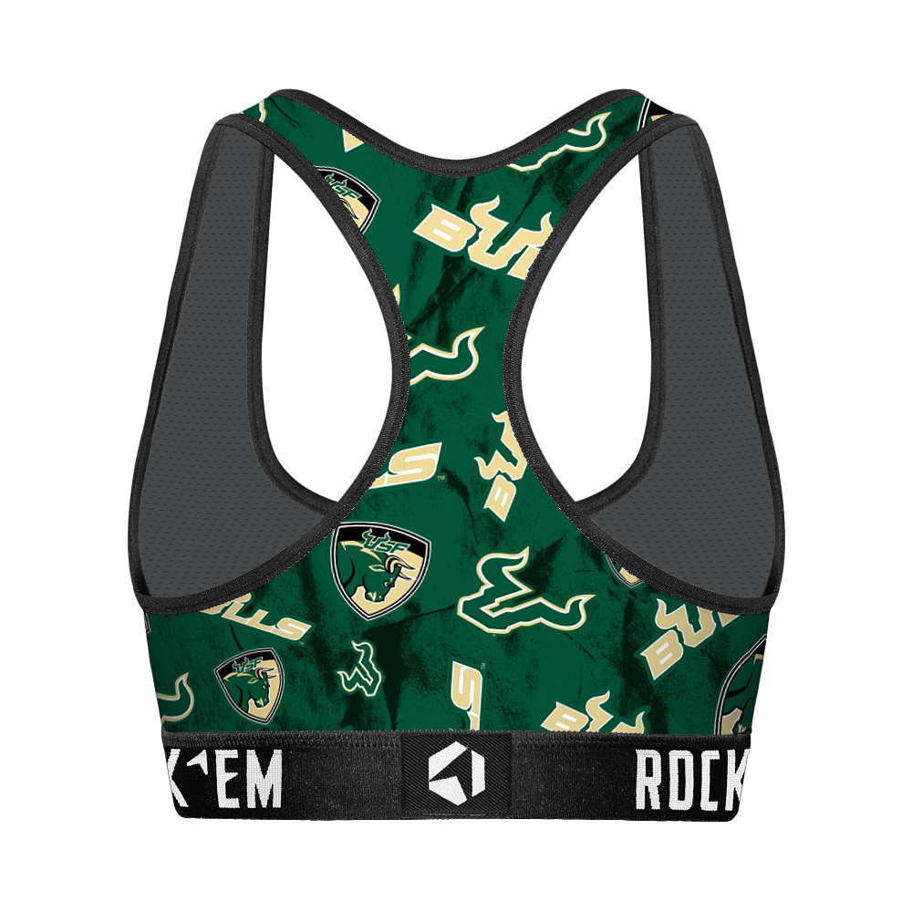 USF Bulls - Logo All-Over Women's Sports Bra