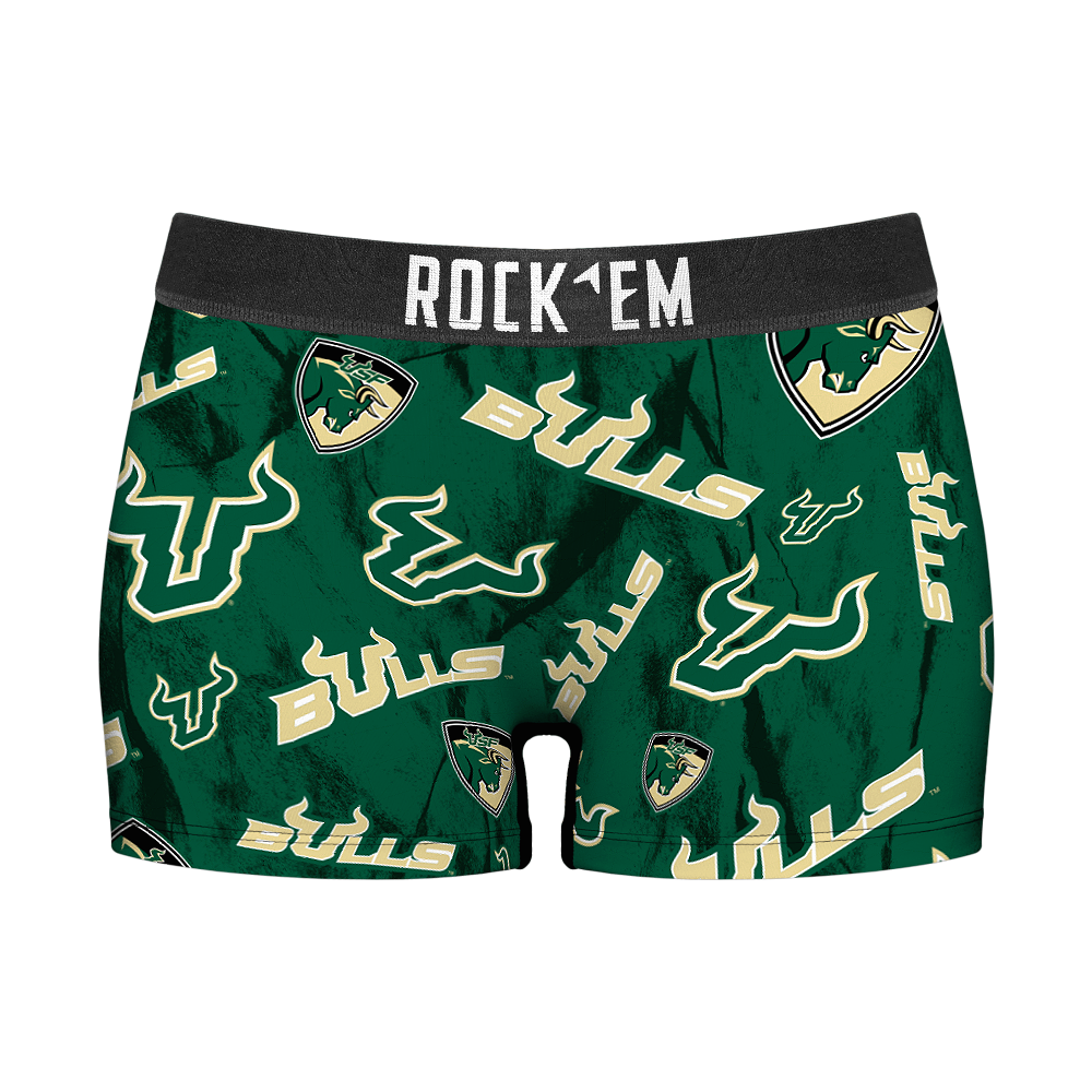 USF Bulls - Logo All-Over Women's Boy Shorts