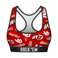 Utah Utes - Logo All-Over Women's Sports Bra