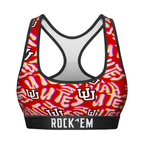 Utah Utes - Twisted Wordmark Women's Sports Bra