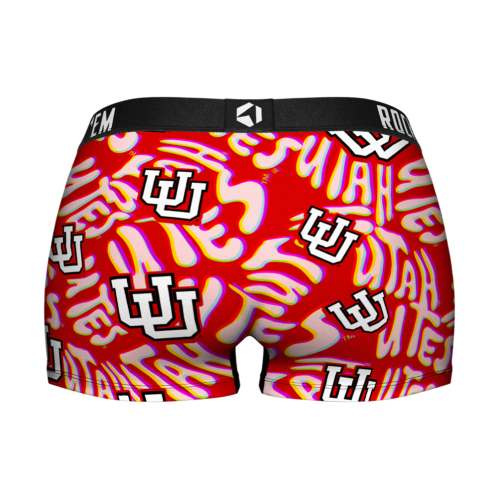 Utah Utes - Twisted Wordmark Women's Boy Shorts