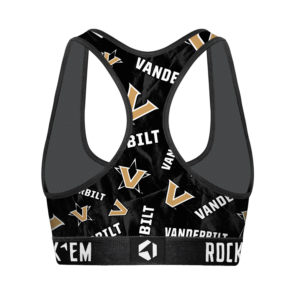 Vanderbilt Commodores - Logo All-Over Women's Sports Bra