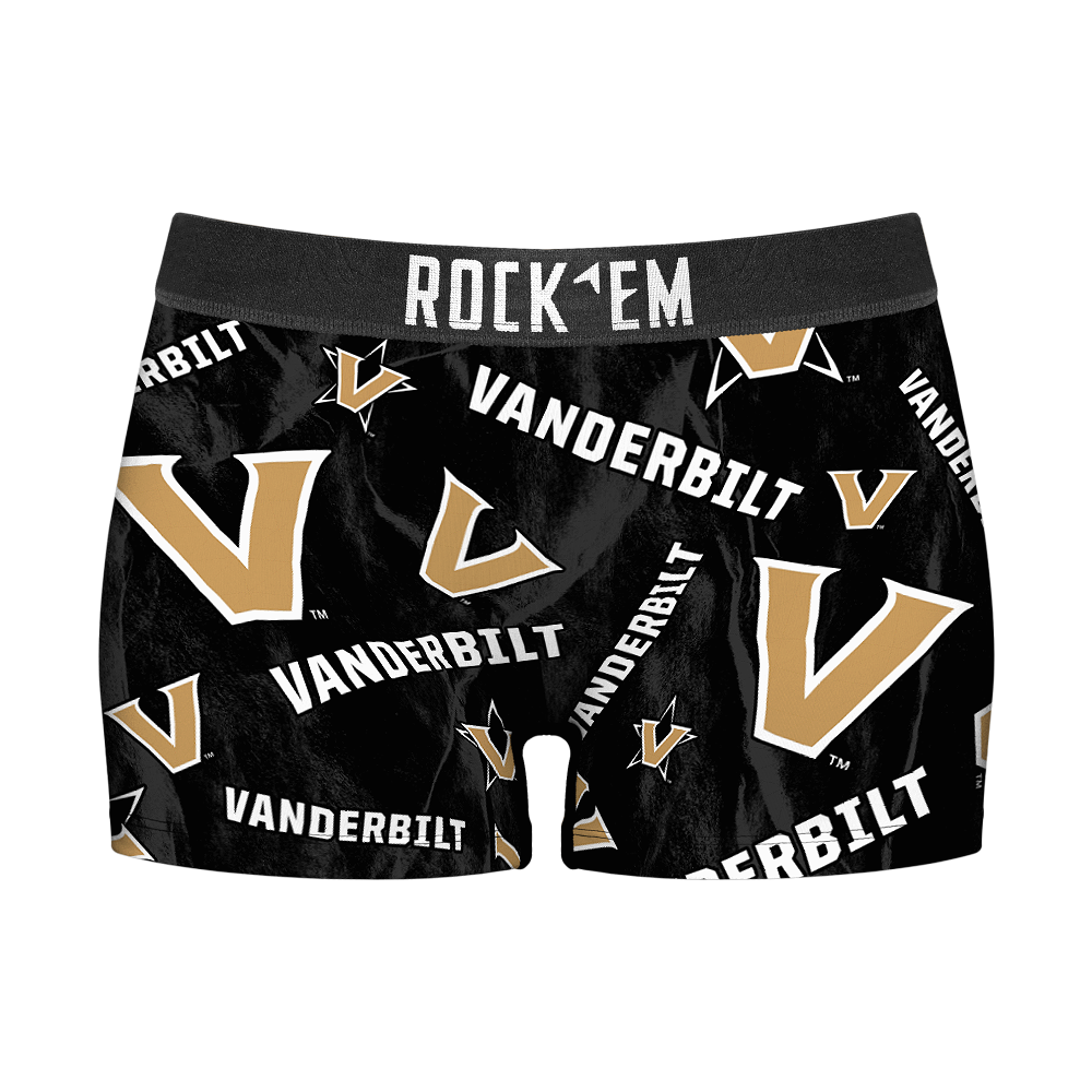 Vanderbilt Commodores - Logo All-Over Women's Boy Shorts
