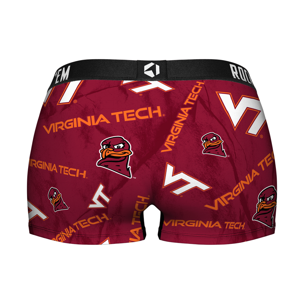 Virginia Tech Hokies - Logo All-Over Women's Boy Shorts
