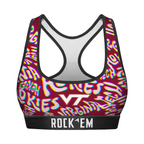 Virginia Tech Hokies - Twisted Wordmark Women's Sports Bra