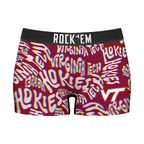 Virginia Tech Hokies - Twisted Wordmark Women's Boy Shorts