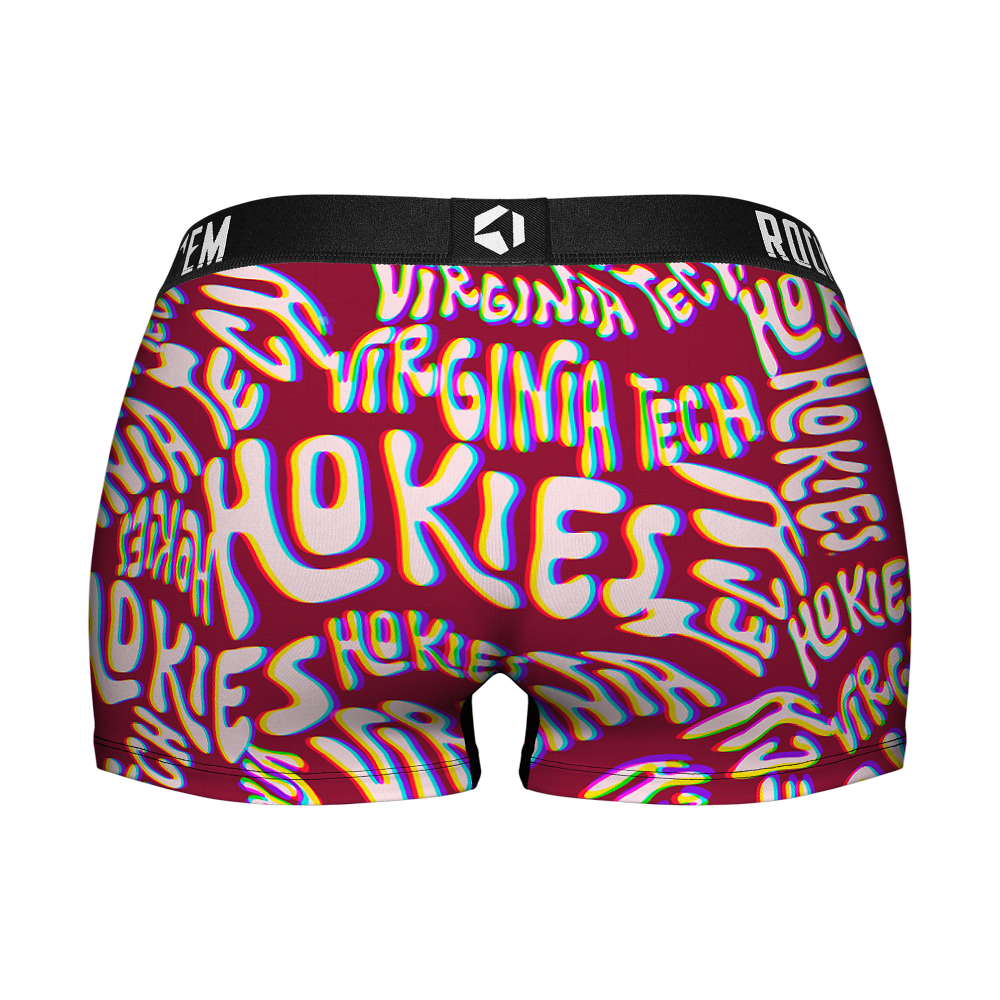Virginia Tech Hokies - Twisted Wordmark Women's Boy Shorts