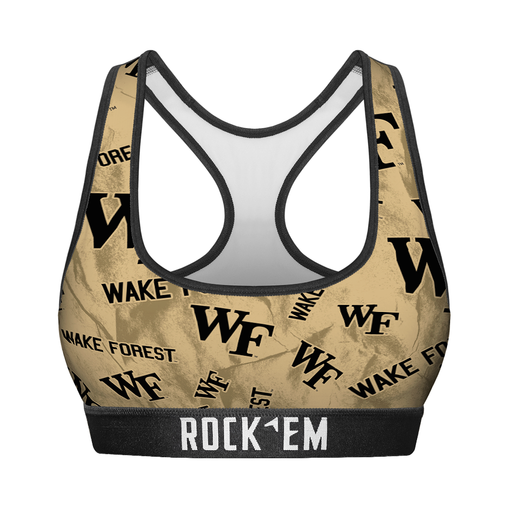 Wake Forest Demon Deacons - Logo All-Over Women's Sports Bra