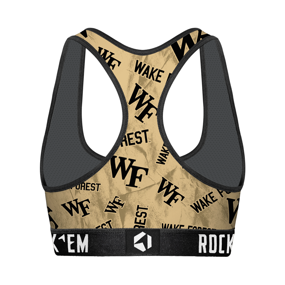 Wake Forest Demon Deacons - Logo All-Over Women's Sports Bra