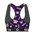 Washington Huskies - Logo All-Over Women's Sports Bra