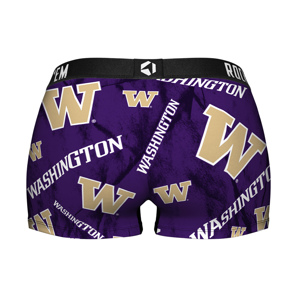 Washington Huskies - Logo All-Over Women's Boy Shorts