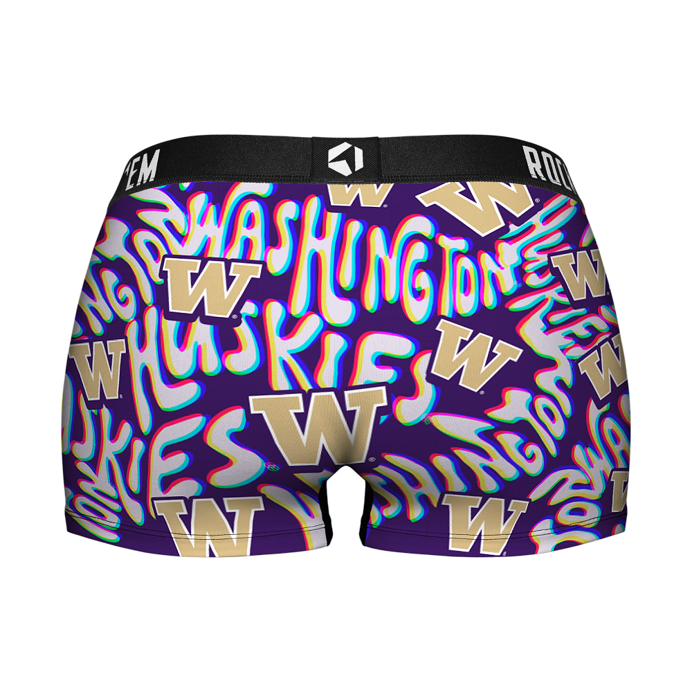 Washington Huskies - Twisted Wordmark Women's Boy Shorts