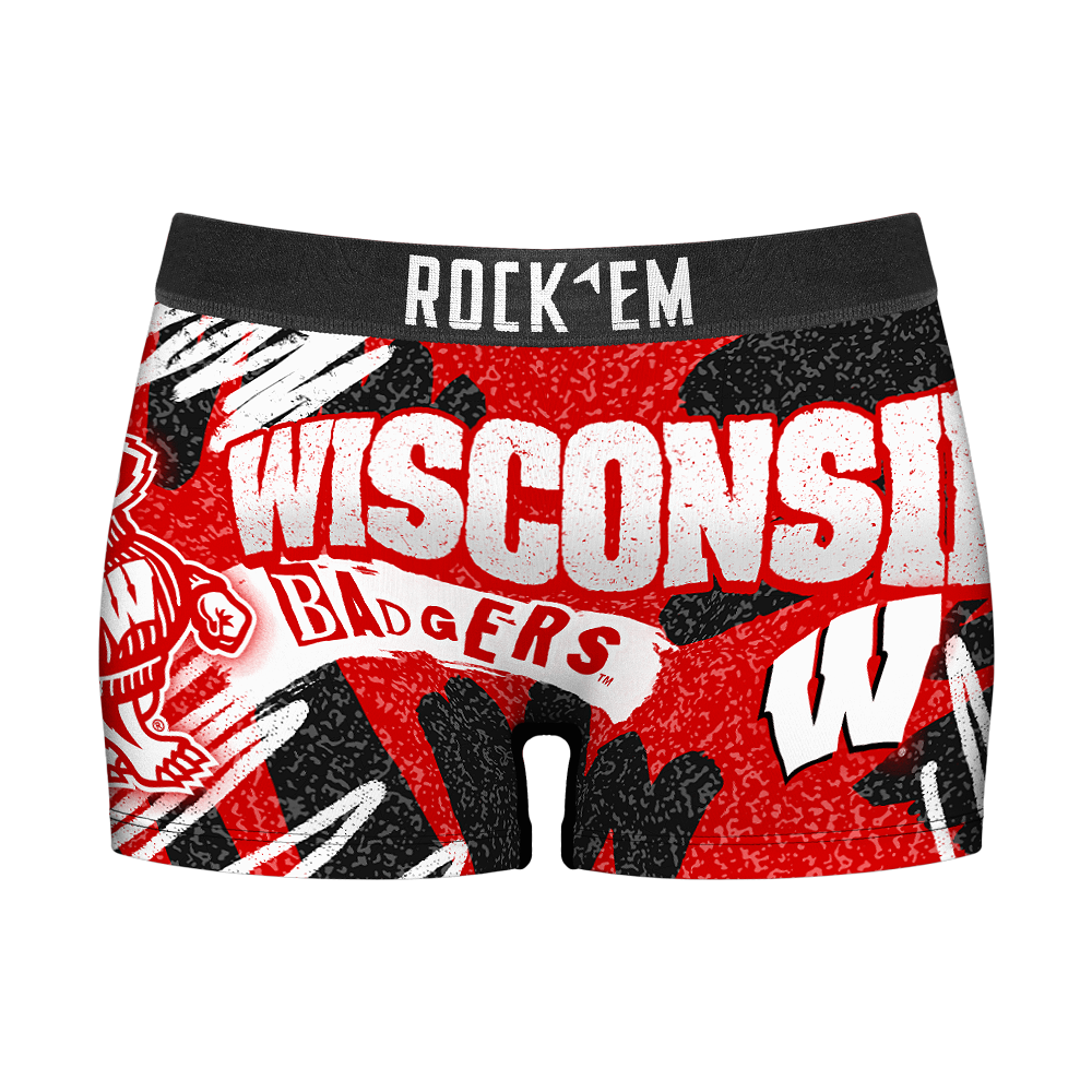 Wisconsin Badgers - Team Blast Women's Boy Shorts