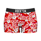 Wisconsin Badgers - Twisted Wordmark Women's Boy Shorts