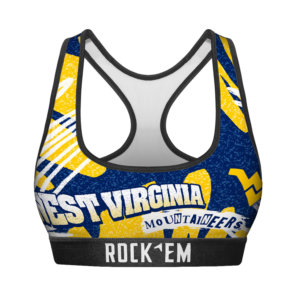 West Virginia Mountaineers - Team Blast Women's Sports Bra