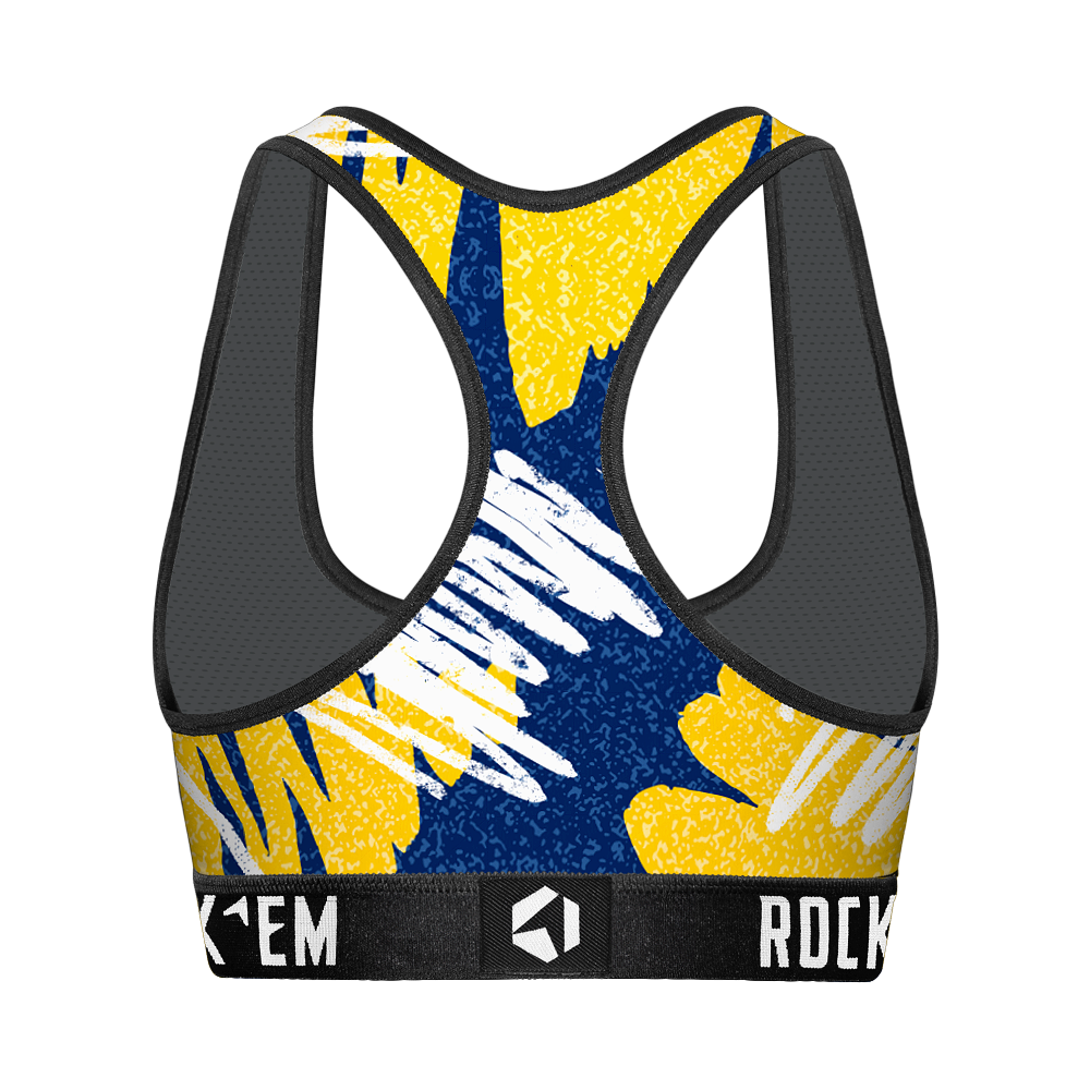 West Virginia Mountaineers - Team Blast Women's Sports Bra