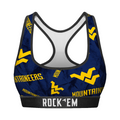 West Virginia Mountaineers - Logo All-Over Women's Sports Bra
