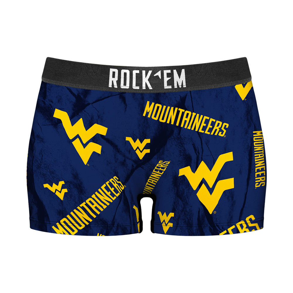 West Virginia Mountaineers - Logo All-Over Women's Boy Shorts