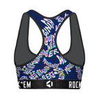 West Virginia Mountaineers - Twisted Wordmark Women's Sports Bra