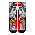 Calgary Flames - Split Face Mascot Crew Socks