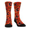 Calgary Flames - Logo Sketch Crew Socks