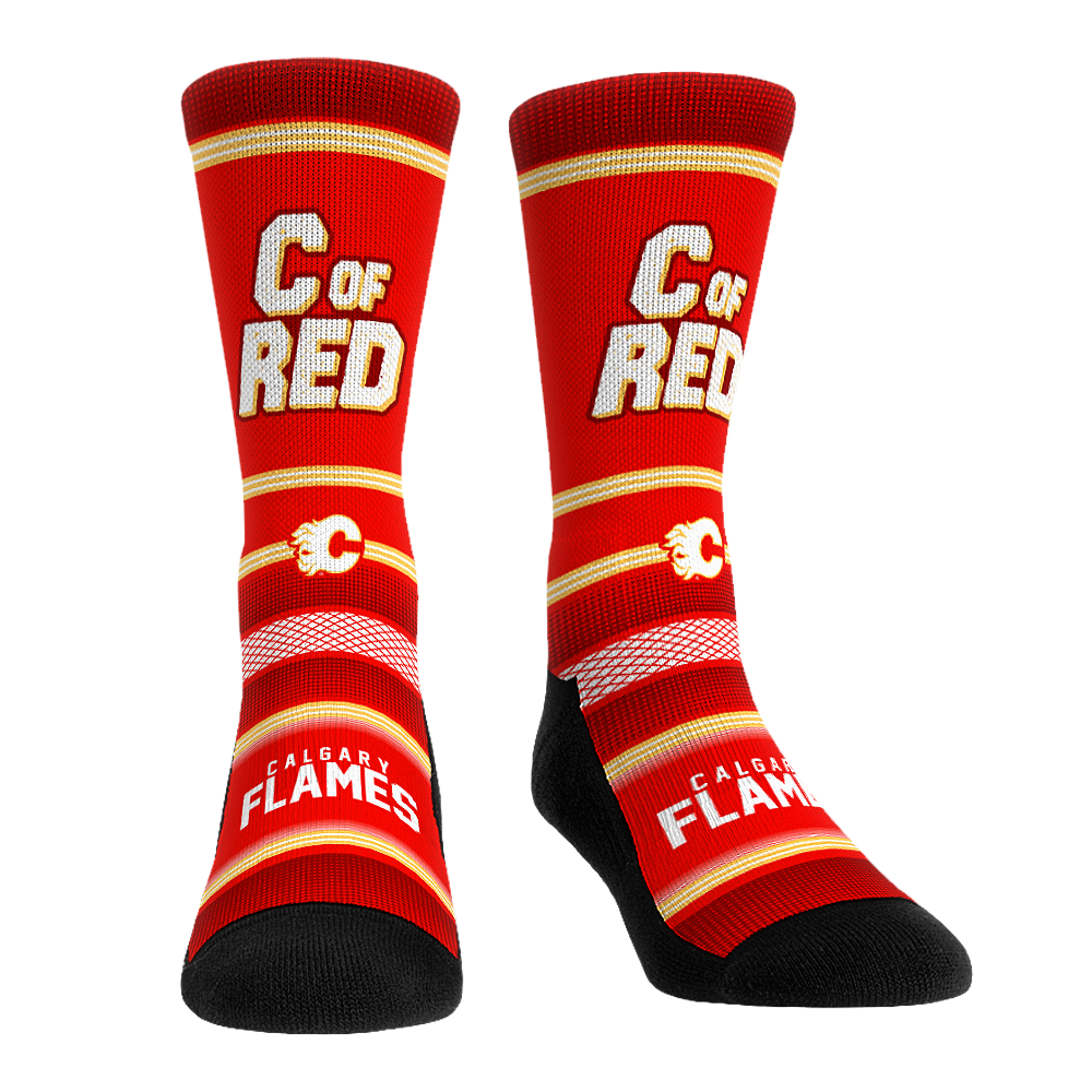 Calgary Flames - Slogan Crew Socks