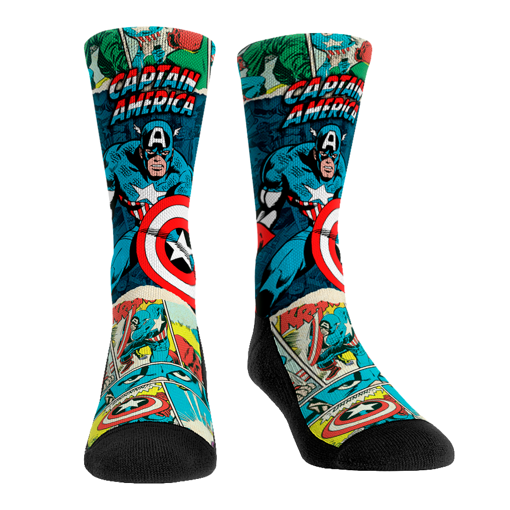 Marvel - Captain America - Off Panel Crew Socks