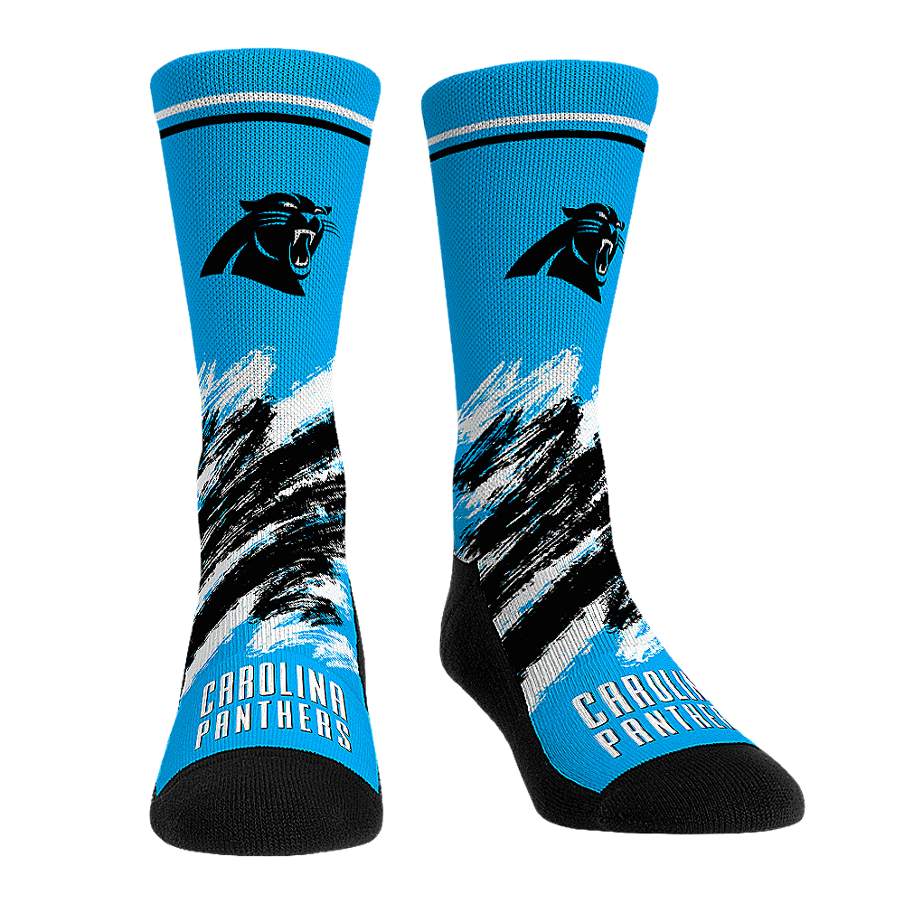 Carolina Panthers - Throwback Paint Crew Socks