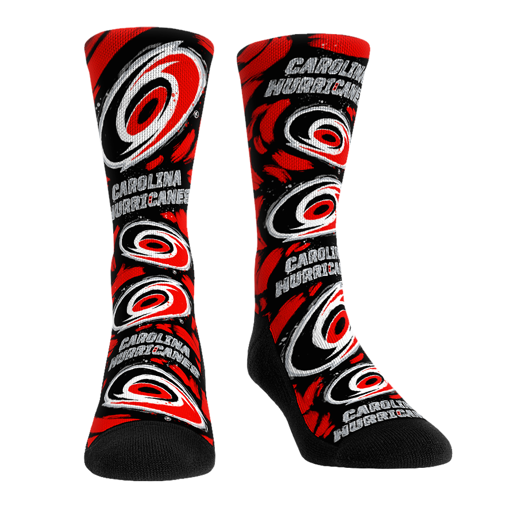 Carolina Hurricanes - Logo Paint Crew Socks