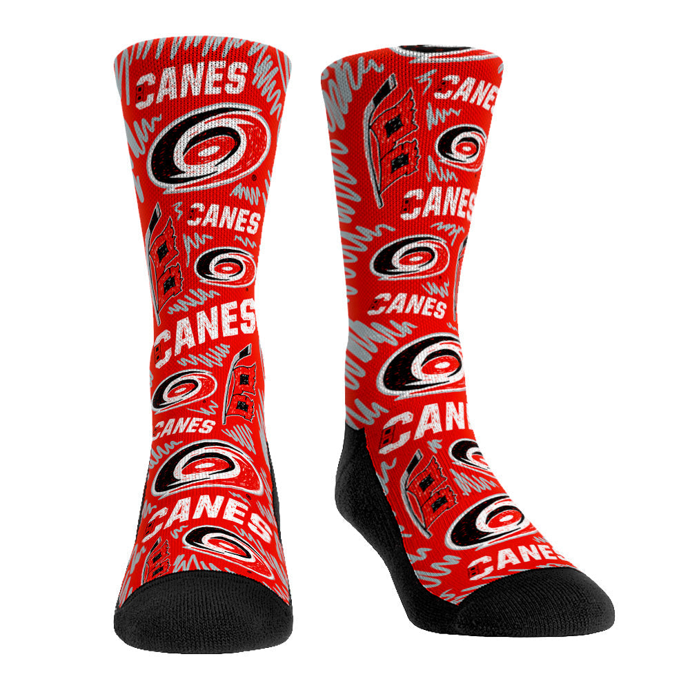 Carolina Hurricanes - Logo Sketch Crew Socks