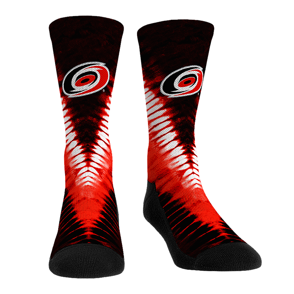 Carolina Hurricanes - V Shape Tie Dye Crew Socks
