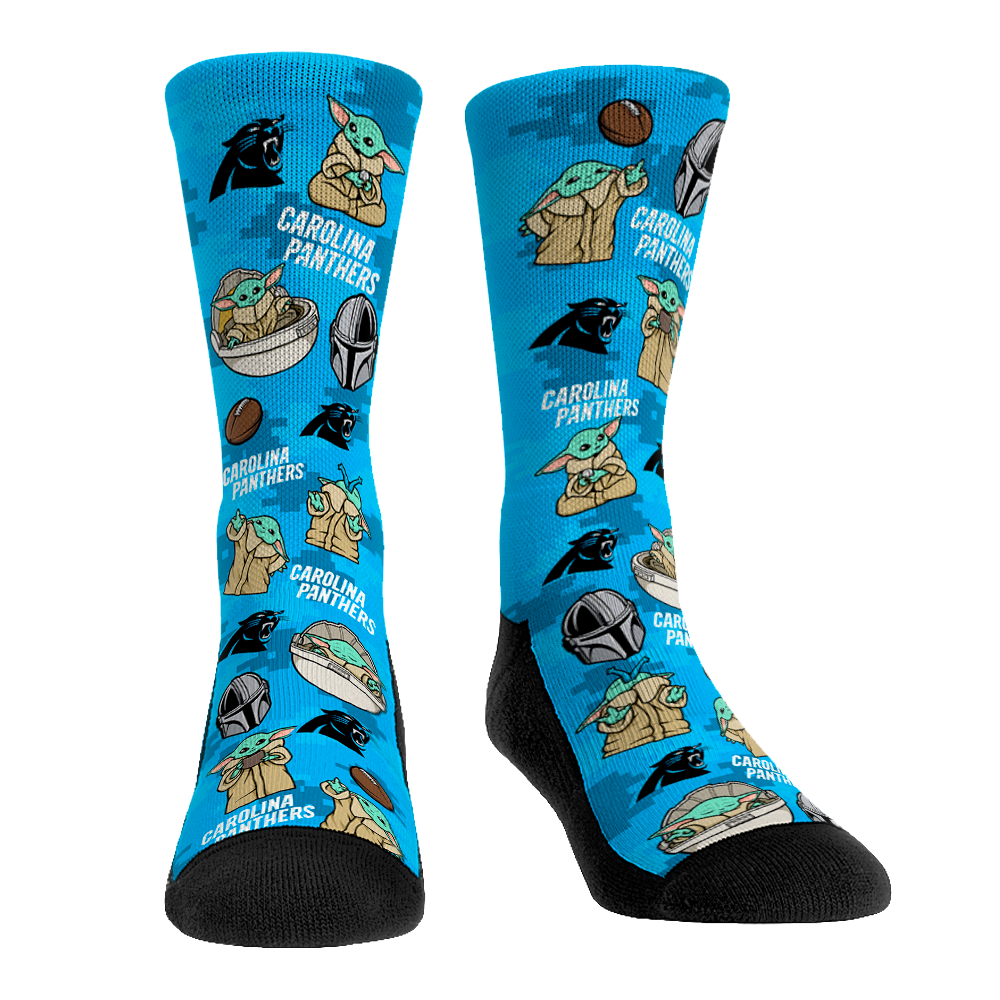 Carolina Panthers - Star Wars - Grogu All-Over Crew Socks