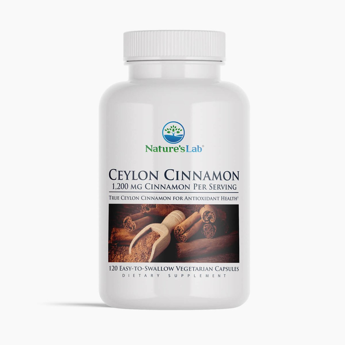 Ceylon Cinnamon 1,200 mg - 120 Capsules