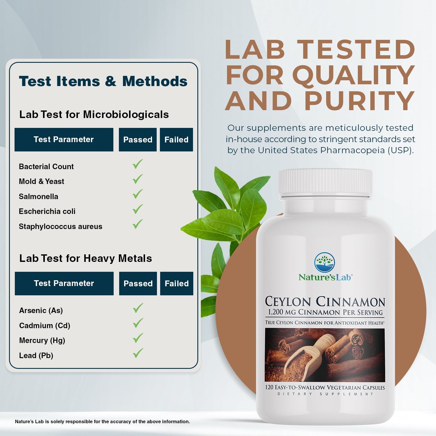 Ceylon Cinnamon 1,200 mg - 120 Capsules
