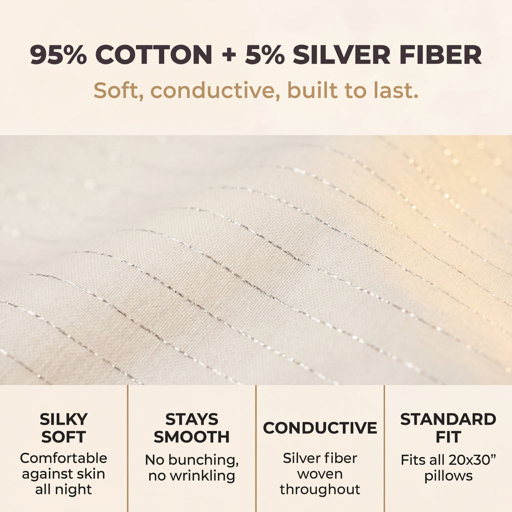 GAYA™ Grounding Pillow Case - Off White