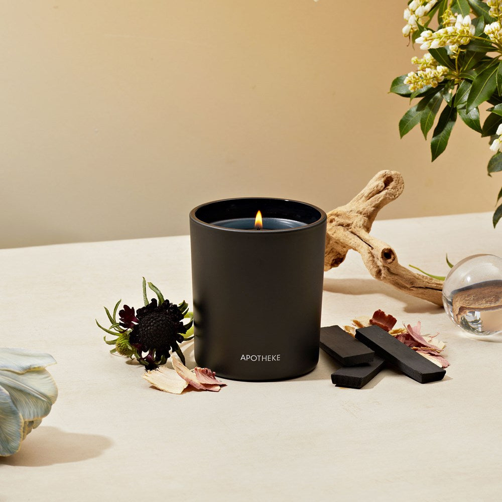 APOTHEKE Charcoal candle in a lifestyle setting