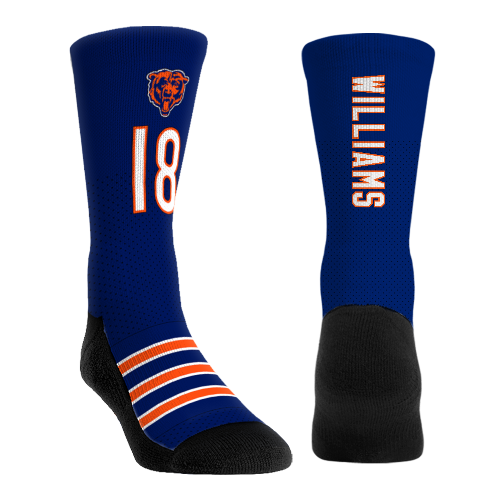 Caleb Williams - Chicago Bears - Jersey (Navy) Crew Socks