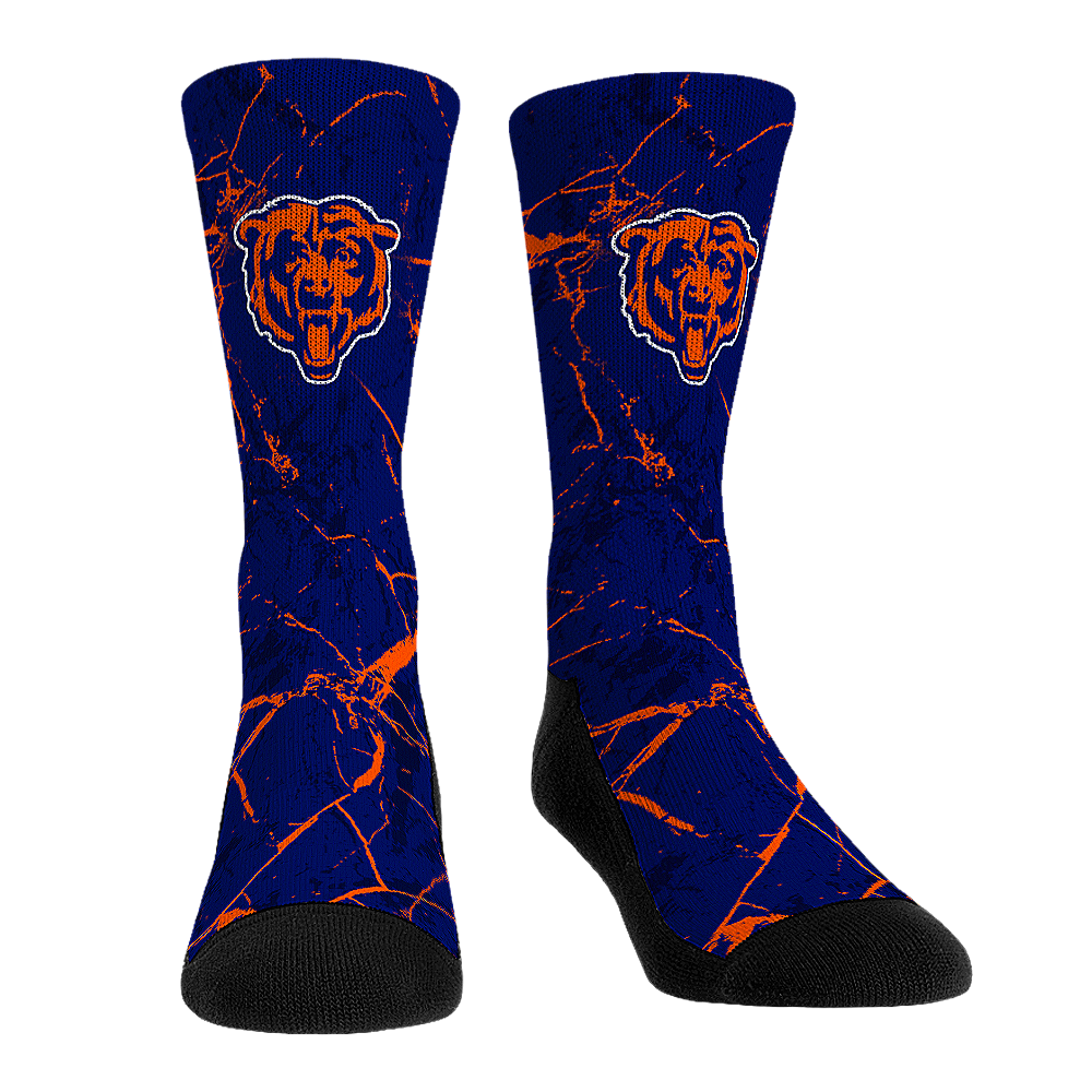 Chicago Bears - Cracked Marble Crew Socks