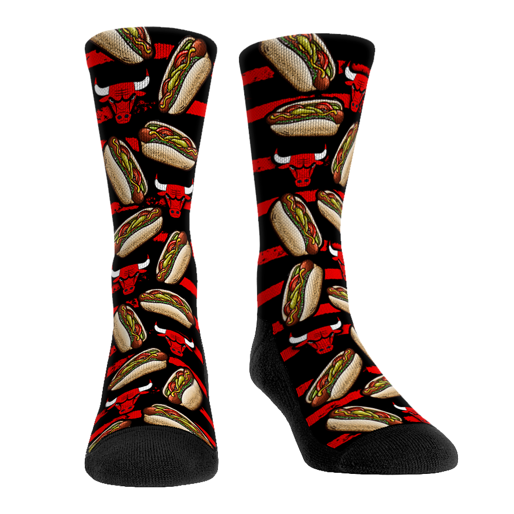 Chicago Bulls - Chicago Style Hot Dogs Crew Socks