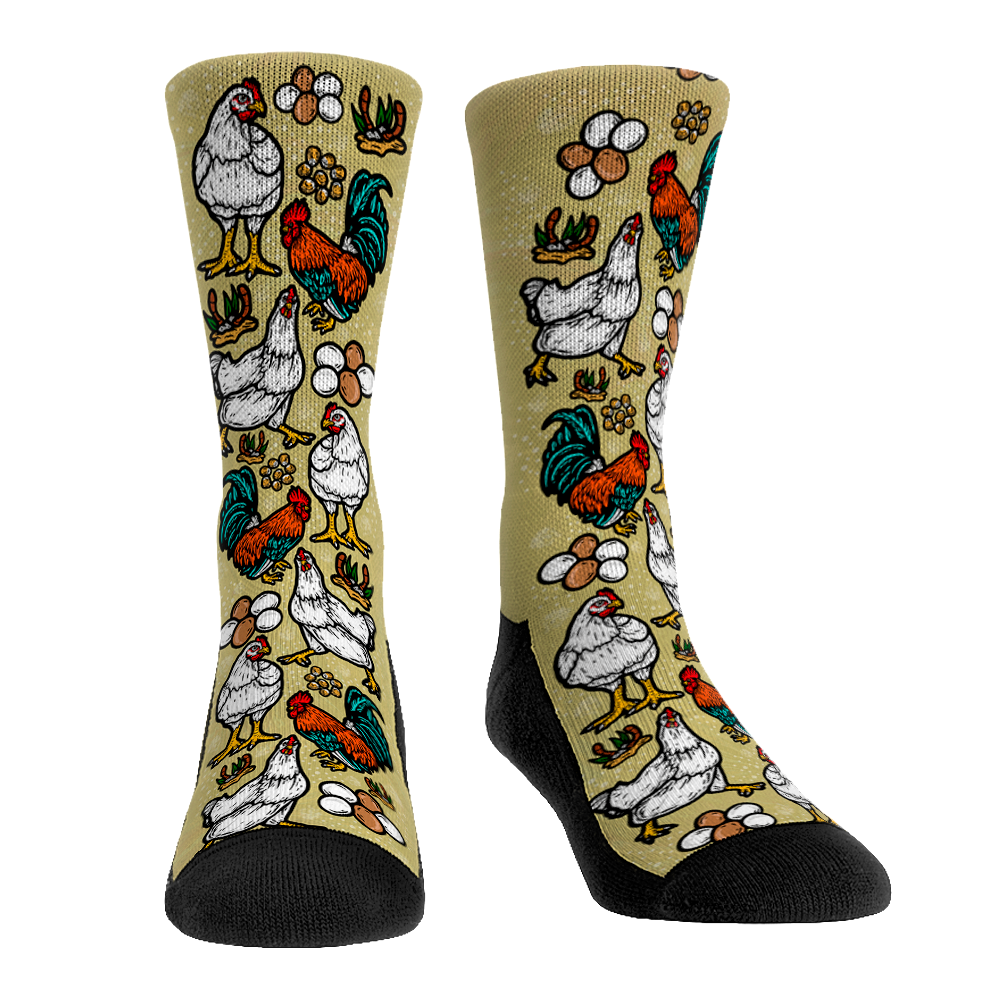 Chickens All-Over Crew Socks