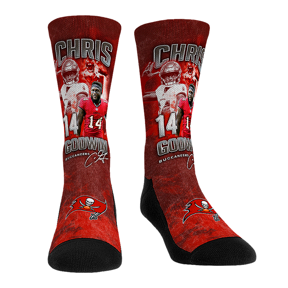 Chris Godwin - Tampa Bay Buccaneers - Retro Photo Crew Socks
