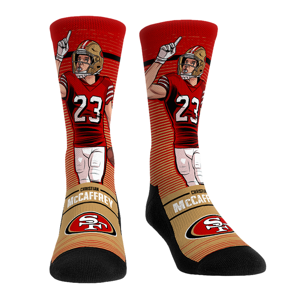 Christian McCaffrey - San Francisco 49ers - Big Shot Crew Socks